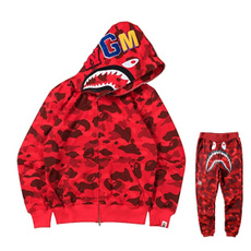 3D hoodies, Shark, Moda masculina, Zip