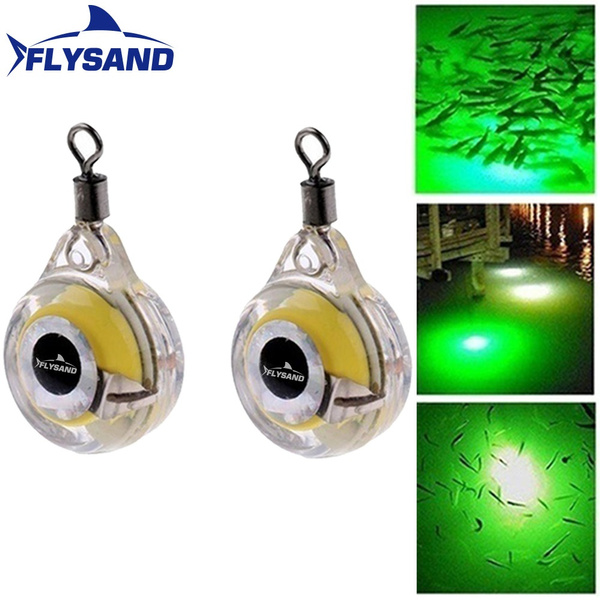 FLYSAND Fishing Lights Night Fluorescent Glow LED Underwater Light Lure For  Attracting Fish Luminous Fishing Lures 13mm LED Underwater Light Lure Fish  Bait Fishing Accessories 1PC/2Pcs