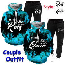 Couple Hoodies, 3D hoodies, Outdoor, hooded