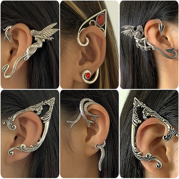 Silver elf deals ear cuff