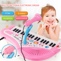 WISHTIME Toddler Piano Toy Keyboard Girls Piano Musical Toys 6 in 1 Multifunctional Toy with Electronic Piano Keyboard Phone Gear Drum Gift for 2 3 4 5 Years Old Kids Boys 