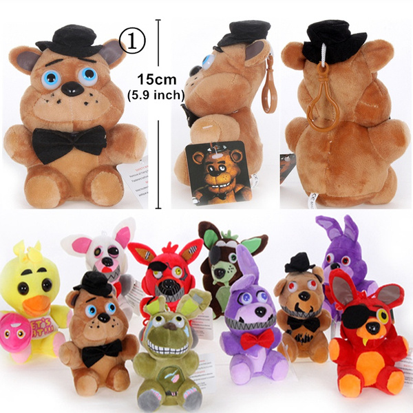 10 Styles Five Nights at Freddy's Plush Toys FNaF Anime Acrylic Key Chains  Freddy Chica Foxy Bonnie Mango Puppet Doll Cartoon Games 15cm