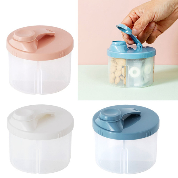 4-Grids Portable Baby Food Storage Box Infant Essential Cereal Holder Milk  Powder Organizer Kids Snacks Container ZOU