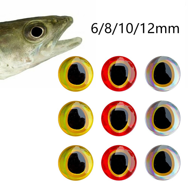 100pcs 3DHolographic Fishing Lure Eyes For Fly Tying Stickers