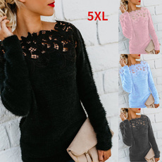 Plus Size, Knitting, Lace, Long sleeved