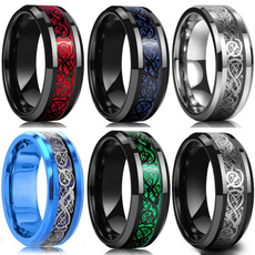Fashion, dragonring, Stainless Steel, Celtic