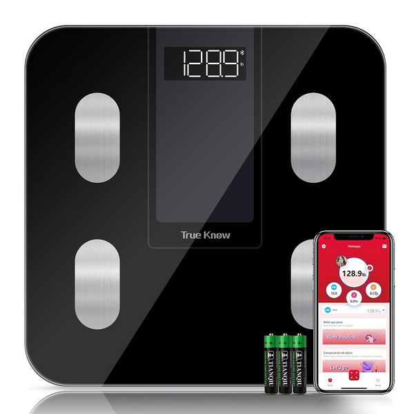 TRUE KNOW® 1180kg Weighing Range Bathroom Scales Bluetooth Scales Body