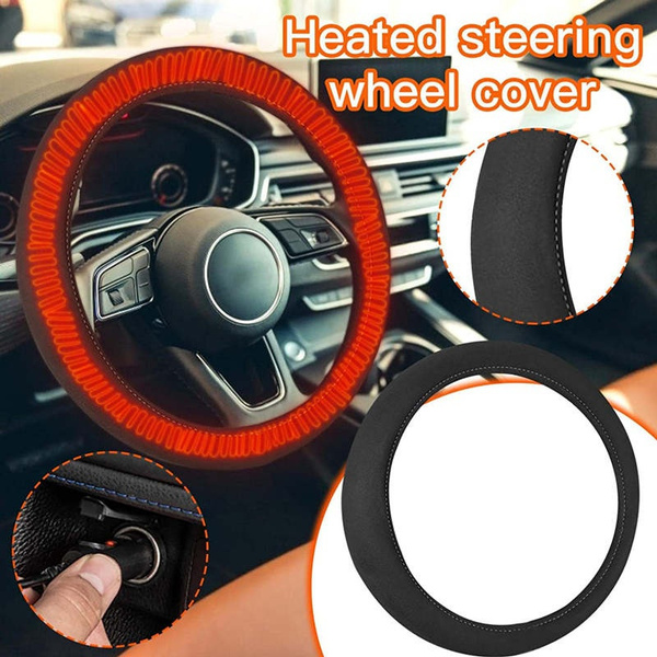 Heated Steering Wheel Cover 12V, Ultra Comfortable Car Steering