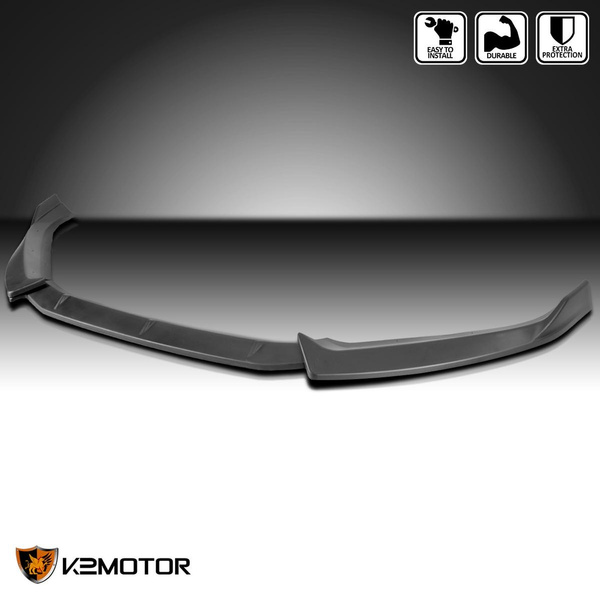 Fits 20172018 AUDI A4 Sedan Matte Black 3PC Front Bumper Lip Spoiler