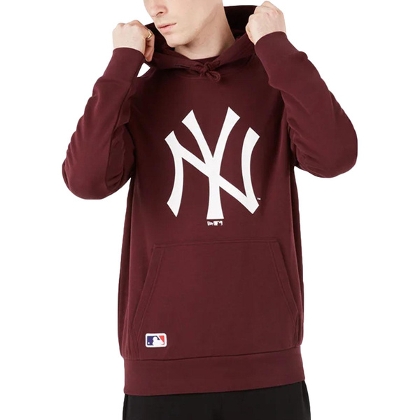 New Era Mens New York Yankees MLB Oversized Team Logo Hoodie