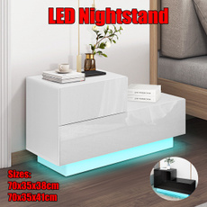 Unique, gloss, led, nightstandtable