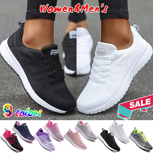New Women Lace Up Sneakers Sport Breathable Running Jogging Outdoor Casual Shoes