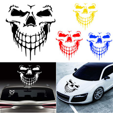 Car Sticker, Decor, autosticker, skull