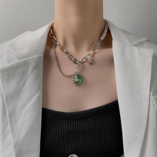 Sterling, Fashion, Chain, Emerald