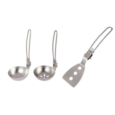 Steel, Kitchen & Dining, foldingkitchencookingutensil, campingspoon