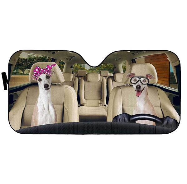 Car Shade Cover Whippet Driver Auto Sun Shade Blocks Heat and Sun Keep