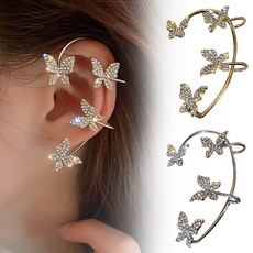 butterfly, Adjustable, butterfly earrings, Jewelry