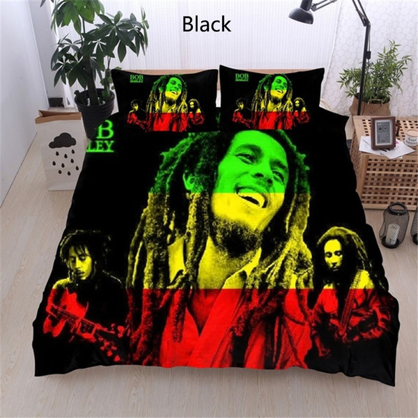 Bob Marley Bedding Set 3D Printed Duvet Cover with Pillow Casse for ...