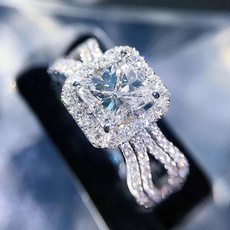 Sterling, Cubic Zirconia, DIAMOND, 925 sterling silver