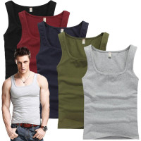 9 Colors Men Muscle Sleeveless Tee Shirt Tank Top Bodybuilding Fitness ...