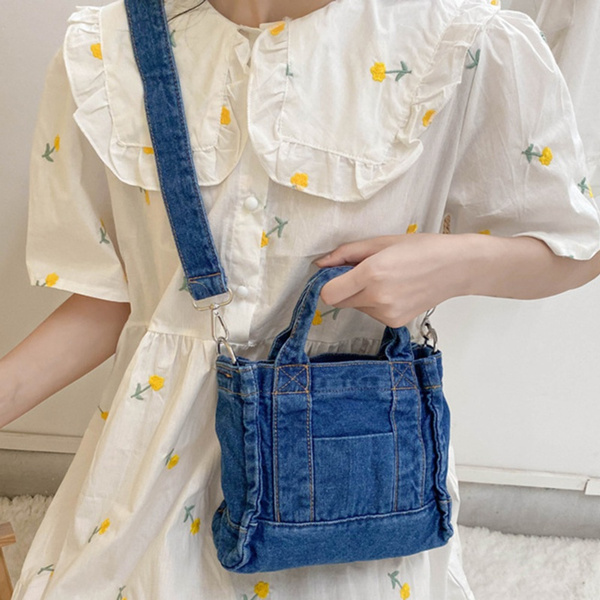 Chloé Marcie Small denim crossbody bag Chloe