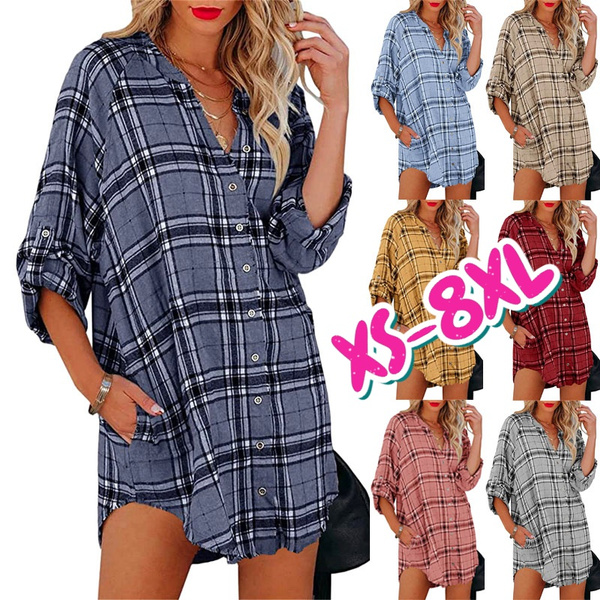 Winter check outlet dresses