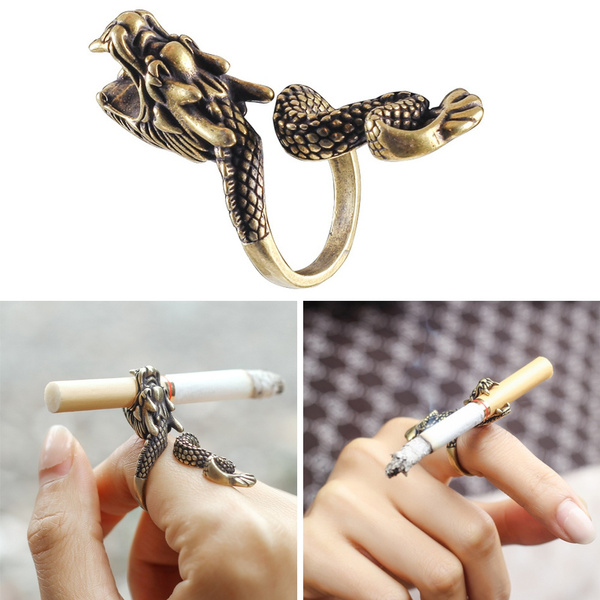 Pure copper Dragon Ring cigarette holder cigarette holder ring tool