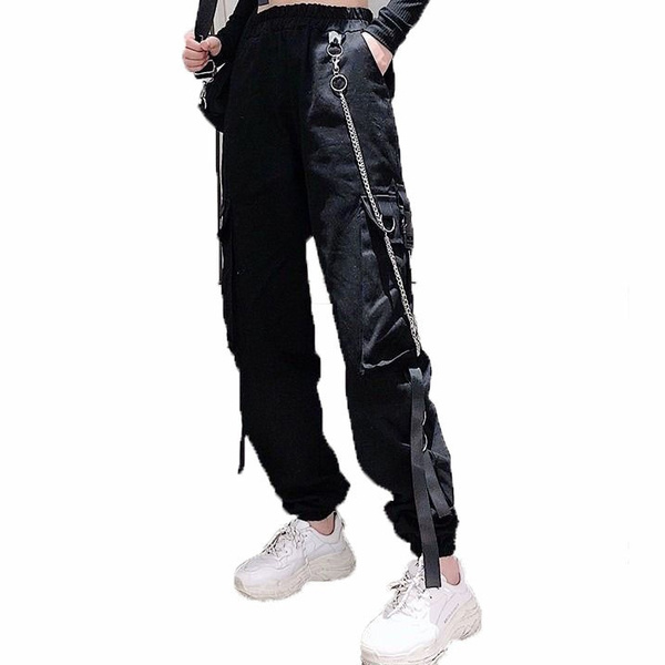 Trousers for women Gotici Pantaloni Neri Punk Di Modo All'aperto Casuali  Sexy Delle Donne Steampunk Lunghi Da Donna Devil Fashion | Wish