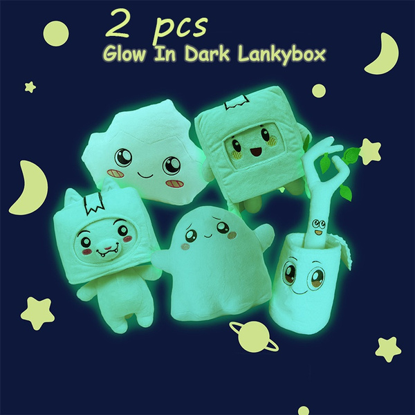 lankybox glow in the dark plushy's