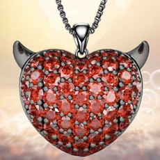 Heart, Fashion, Halloween, Necklaces For Women