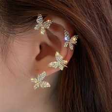 butterfly, Women, Fashion, butterfly earrings