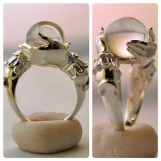 Sterling, Engagement, wedding ring, Women Fashion