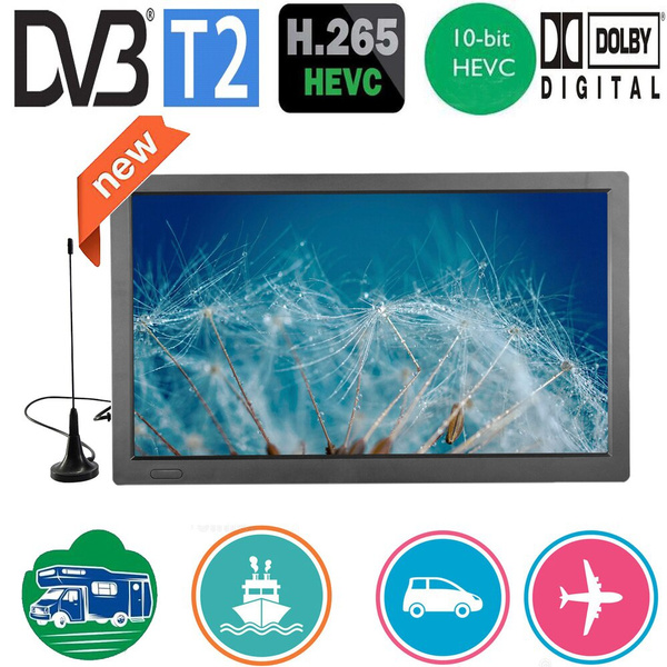 LEADSTAR 13 Inch Portable Mini Tv With DVBT2 H265/Hevc 10 Bit Code Dolby AC3 HDMI INPUT