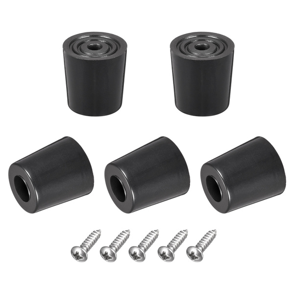 20mm W x 20mm H Rubber Bumper Feet, Stainless Steel Screws and Washer
