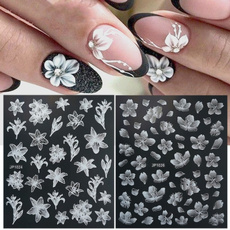 butterfly, decoration, nail stickers, Flowers