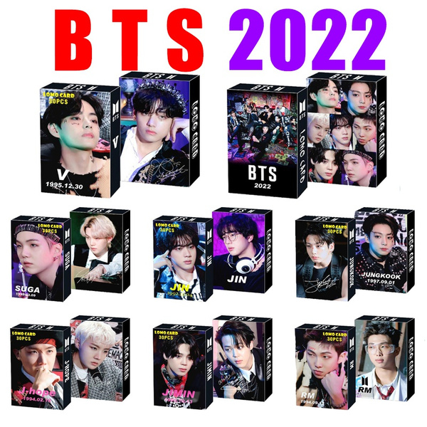 30pcs/set K-POP BTS 2022 New Album LOMO Card for V,JUNG  KOOK,JIMIN,SUGA,JIN,RM,J-HOPE