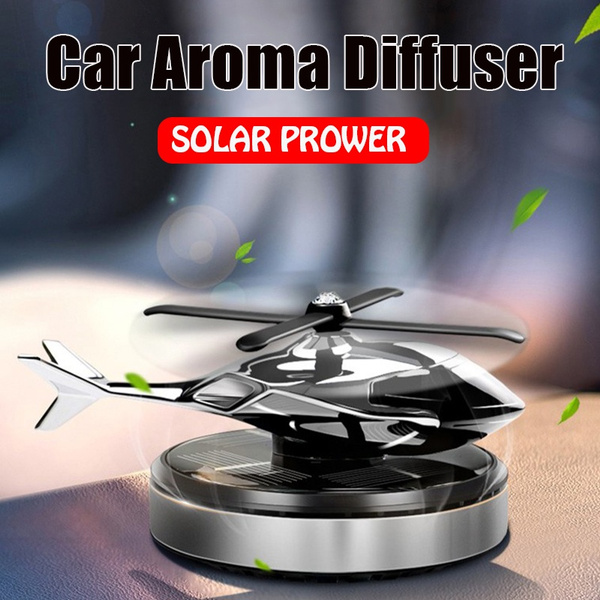 Rotating Solar Powered Car Aromatherapy Perfume Diffuser Air Freshener