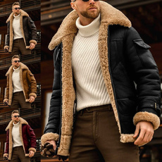 fur coat, Plus Size, Winter, leather