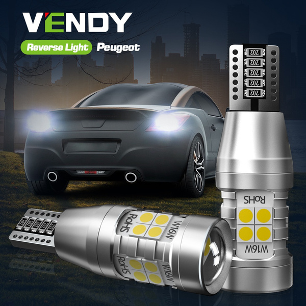 W16w Led Reverse 2pcs LED Reverse Light Blub Backup Lamp Canbus W16W T15 921 For Peugeot ...