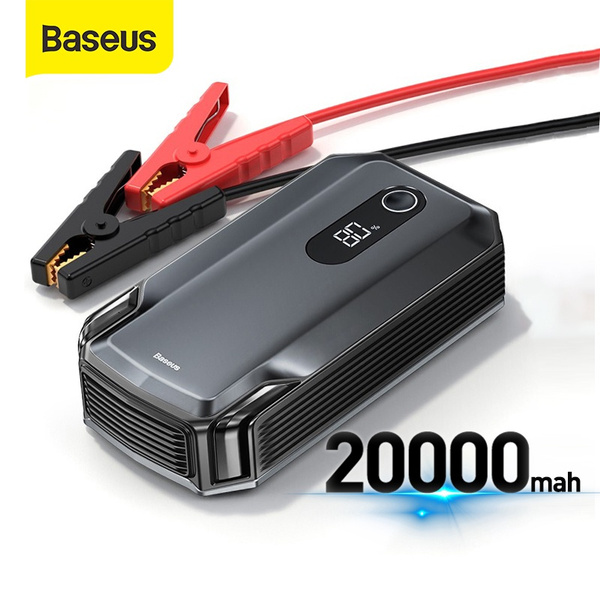 Baseus 20000mAh Jump Starter Power Bank 2000A 12V Portable Car Battery  Starter Emergency AUTO Booster Starting Device Jump Start Color: 10000mAh  1000A
