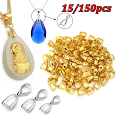 dangleconnector, goldpinchbail, Jewelry, pendantclipclasp