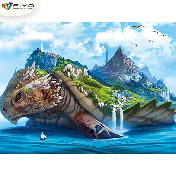 Very Large Turtle DIY 5D Diamond Painting Full Drill with Number Kits Home  and Kitchen Fashion Crystal Rhinestone Cross Stitch Embroidery Paintings  Canvas Pictures Wall Decoration Gifts Arts and Crafts for Adults
