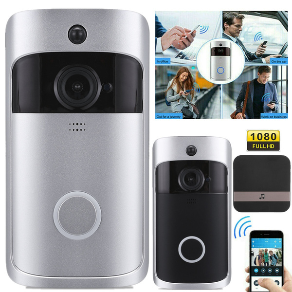 Smart Wireless WiFi Doorbell Intercom Video Camera Door Bell Home ...