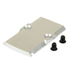 glockcoverplate, Cover, silver, Aluminum