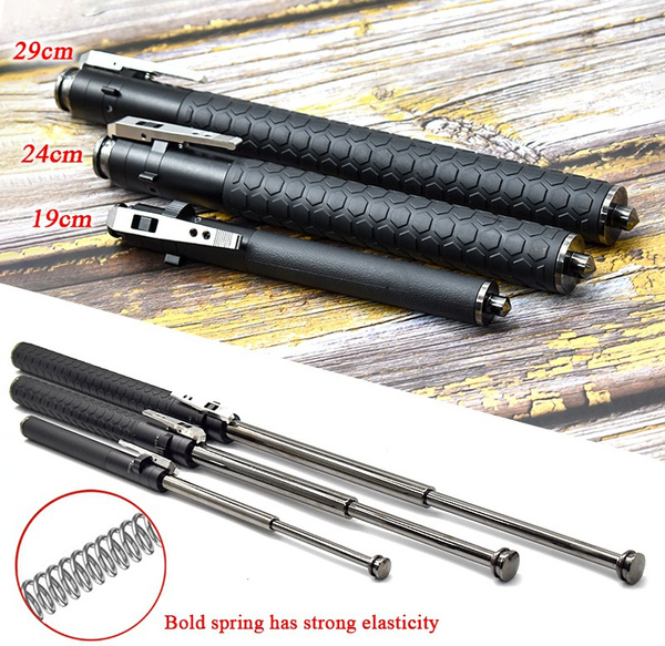 29cm/24cm/19cm Heavy Spring Rod Selfdefense Telescopic Rod Allsteel