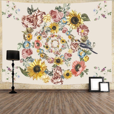 patternwallhanging, tapestrieswall, Flowers, hippie
