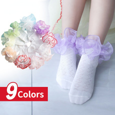 Cotton Socks, Lace, socksforgirl, Spring