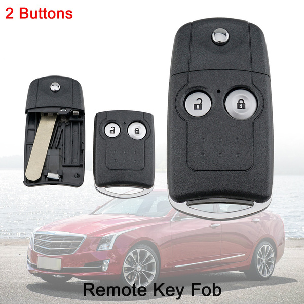 2 Buttons Car Key Fob Case Shell Replacement Cover With Hon66 Blade Fit