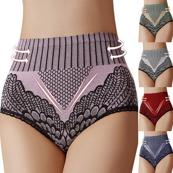 New Women's Panties Underwear Seamless Briefs High Waist