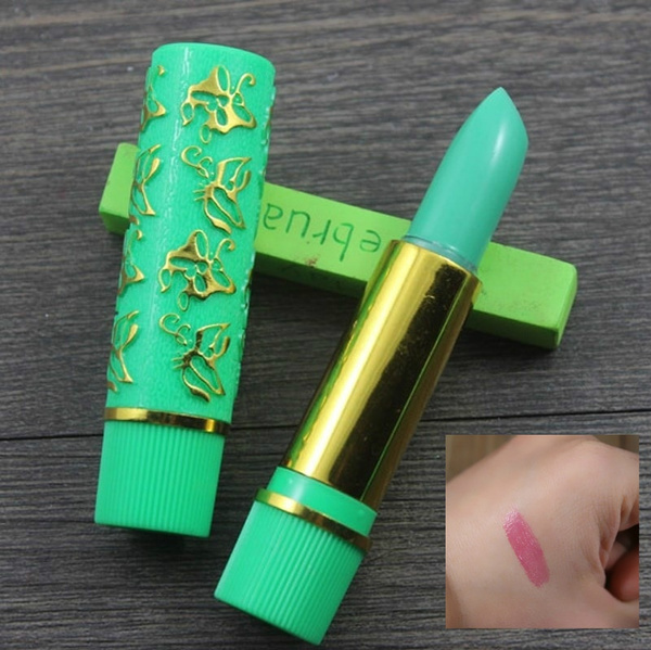 2Pcs Dark Green Magic Spotting Lipgloss Lipstick Long Lasting Lip Liner